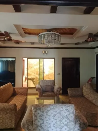 1 Kanal luxury house with pool for sale in Wapda Town, living area